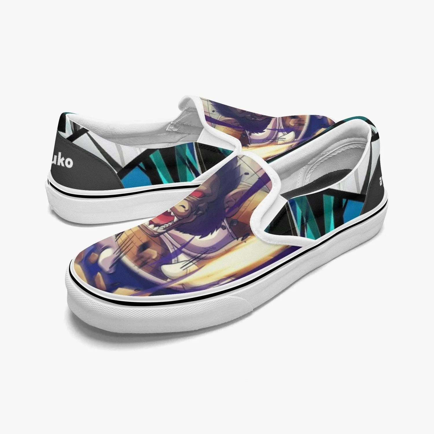 Dragon Ball Z Vegeta Great Ape Slip Ons Anime Shoes