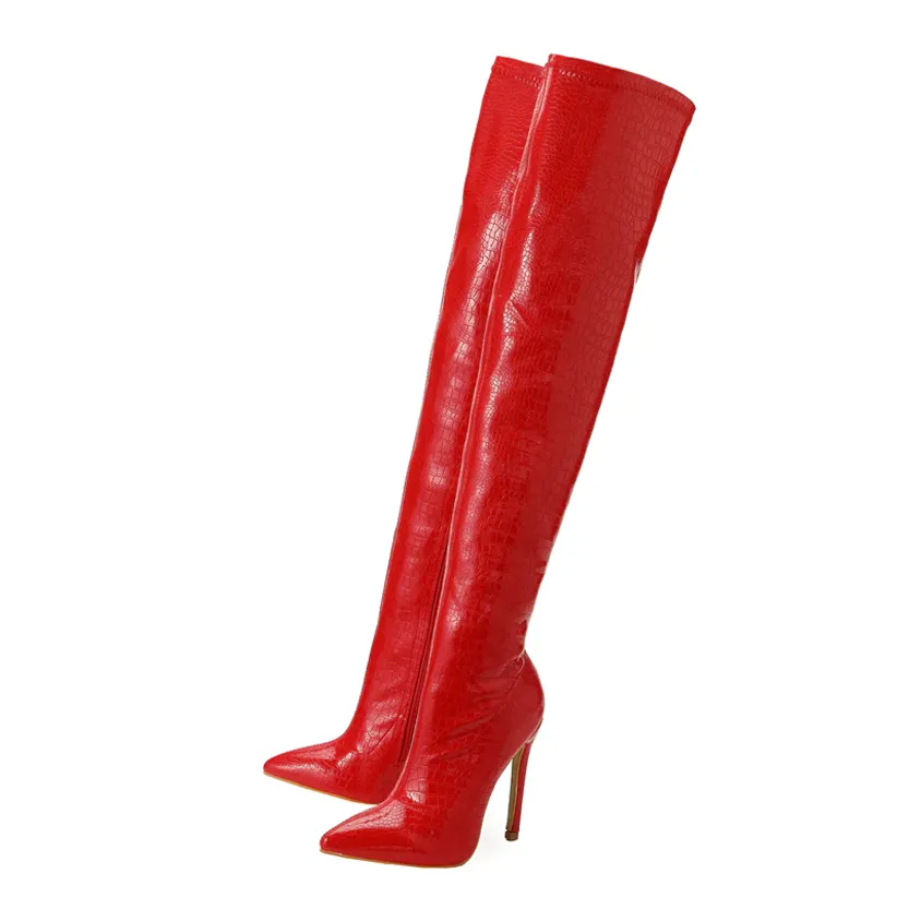 Funki Buys | Boots | Women's Over-the-Knee High Stiletto Boots
