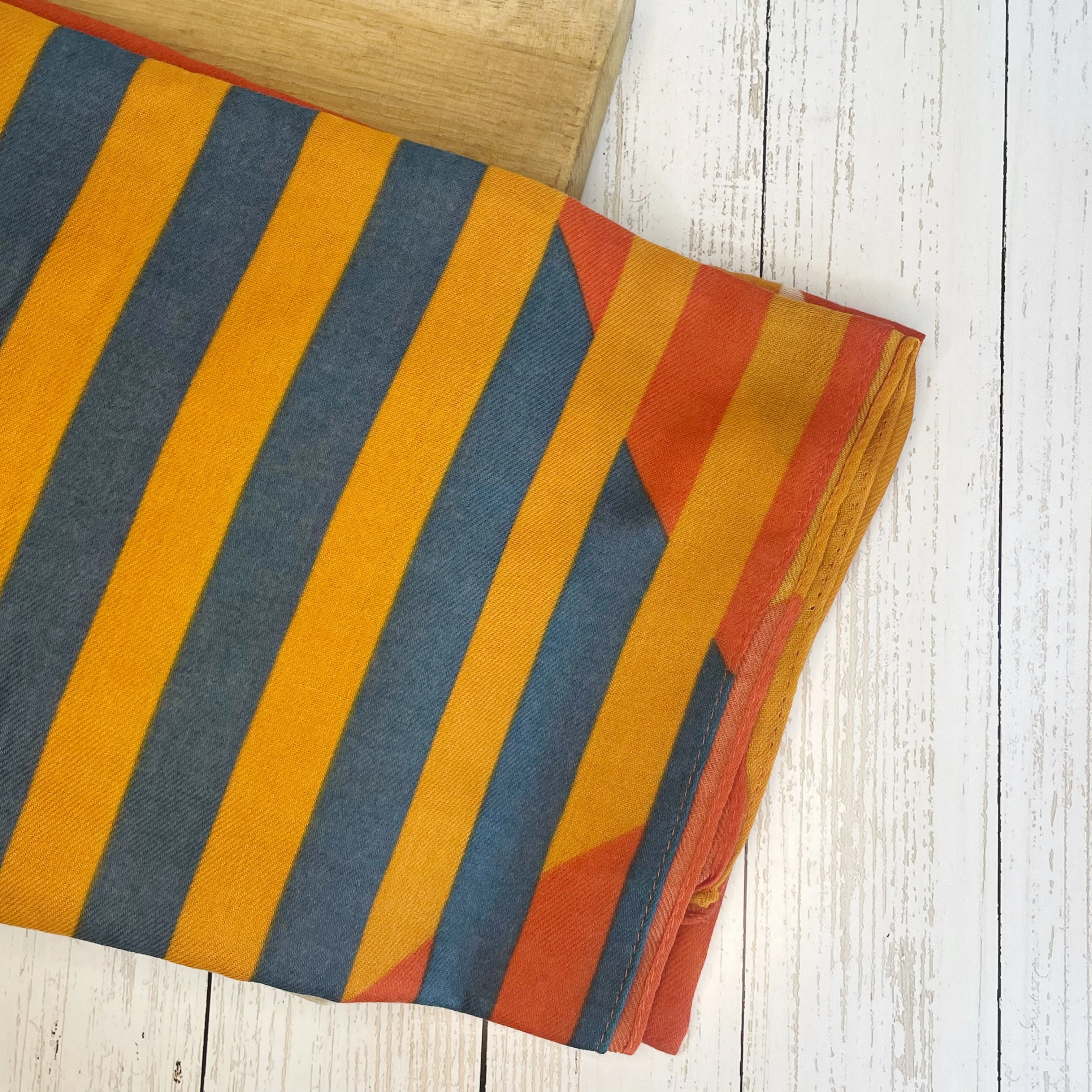 Talia Tartan Abstract Scarf - Orange